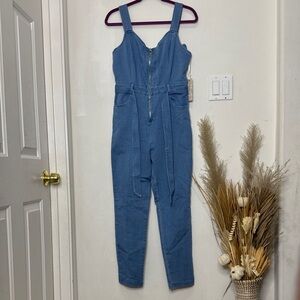 Iris Basic Denim Blue Jumpsuit